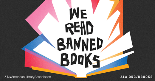 We Read Banned Books graphic from the American Library Association